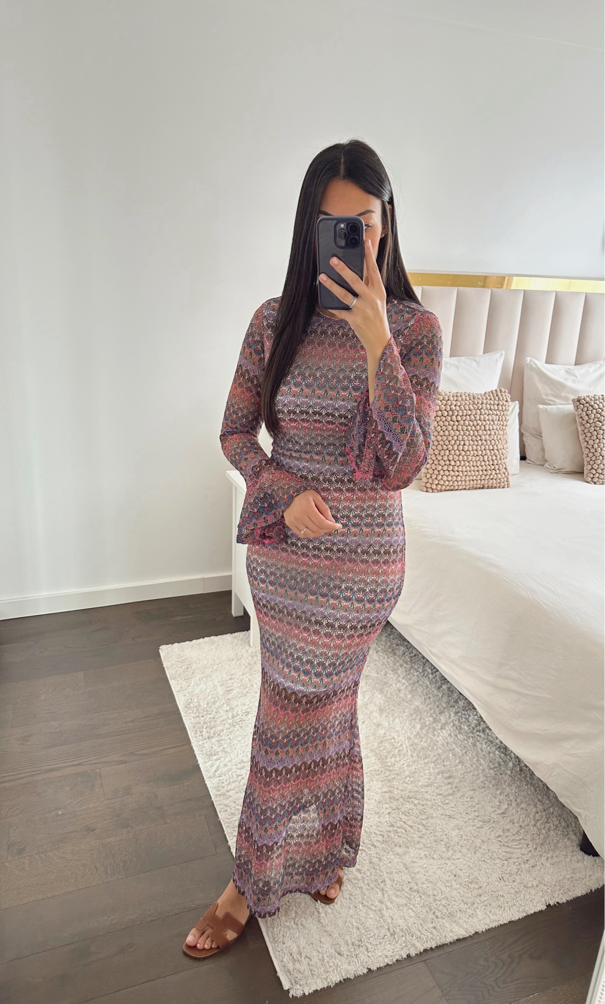 Robe mauve TINA