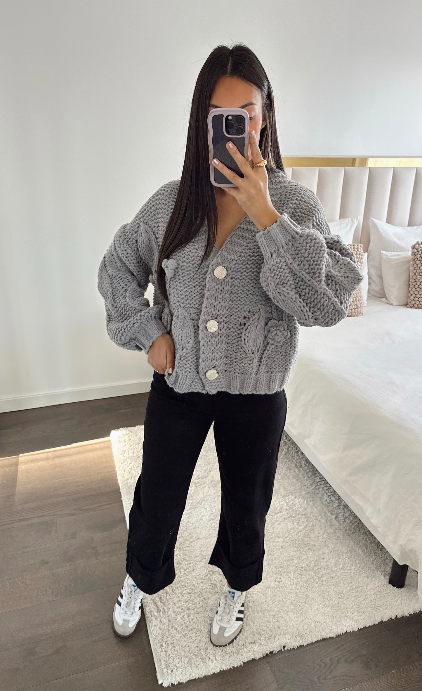 Gilet gris AYLINE